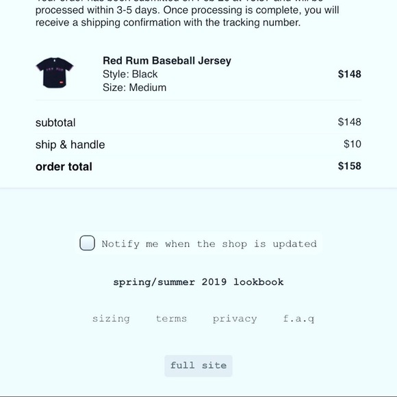 Supreme Baseball Jersey - Picture 7 of 7